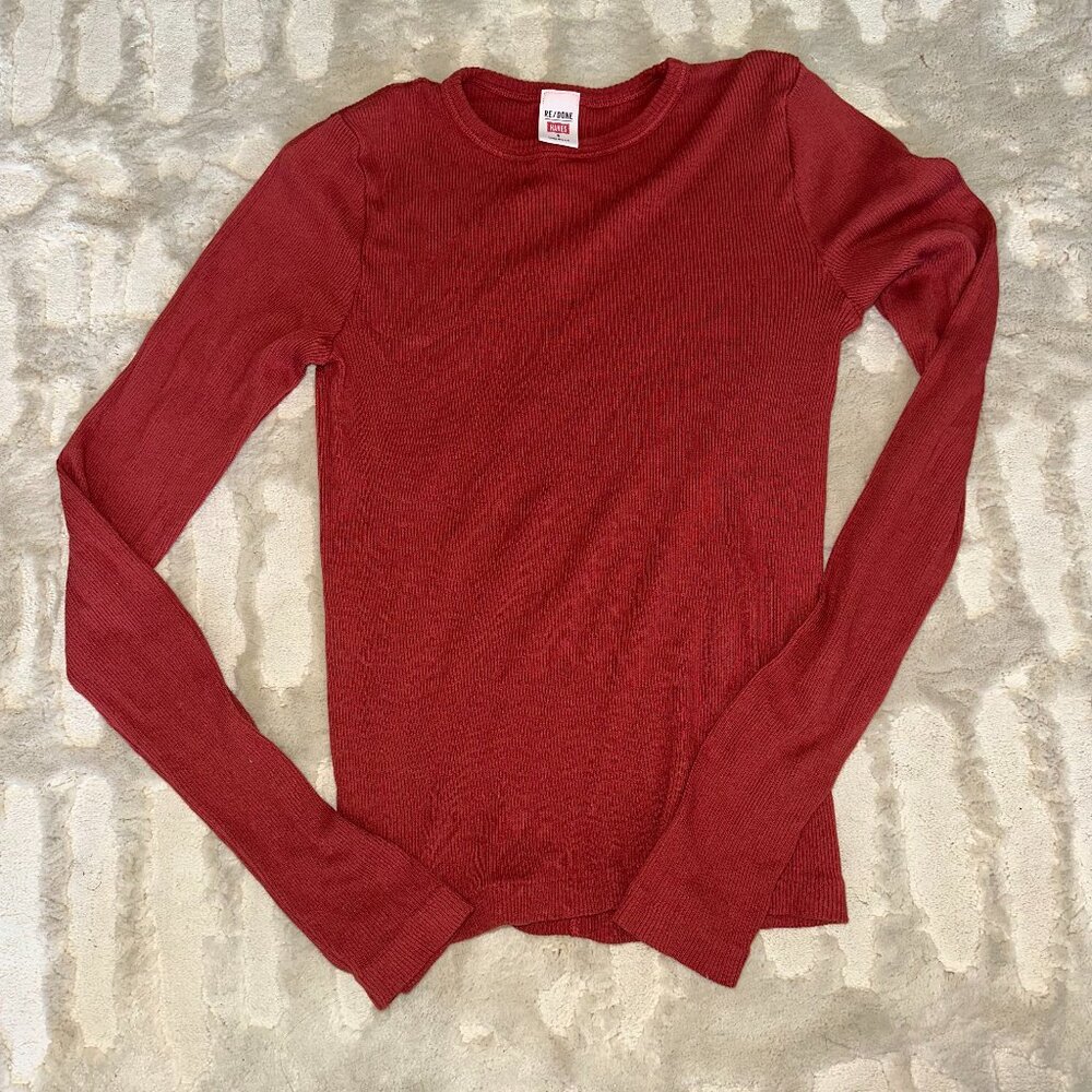Re/Done Hanes Long Sleeve Tee